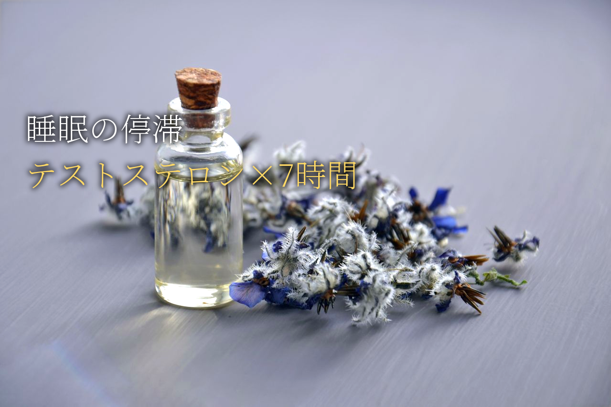睡眠の停滞×テストステロン×7時間睡眠メソッド